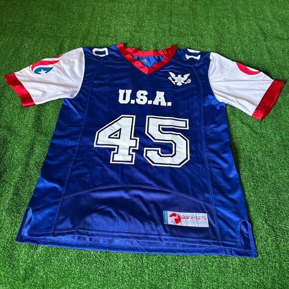 GOP Short Sleeve Ted Cruz 45 Senator TEXAS Football USA Jersey T-Shirt Size L - Picture 1 of 16